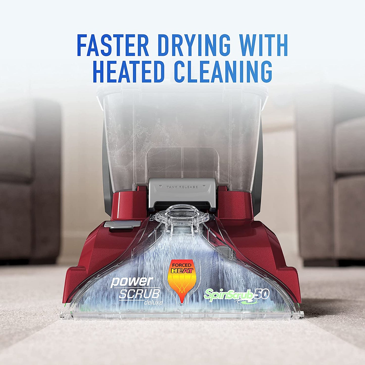 Máquina para limpiar alfombras Hoover Power Scrub Deluxe.