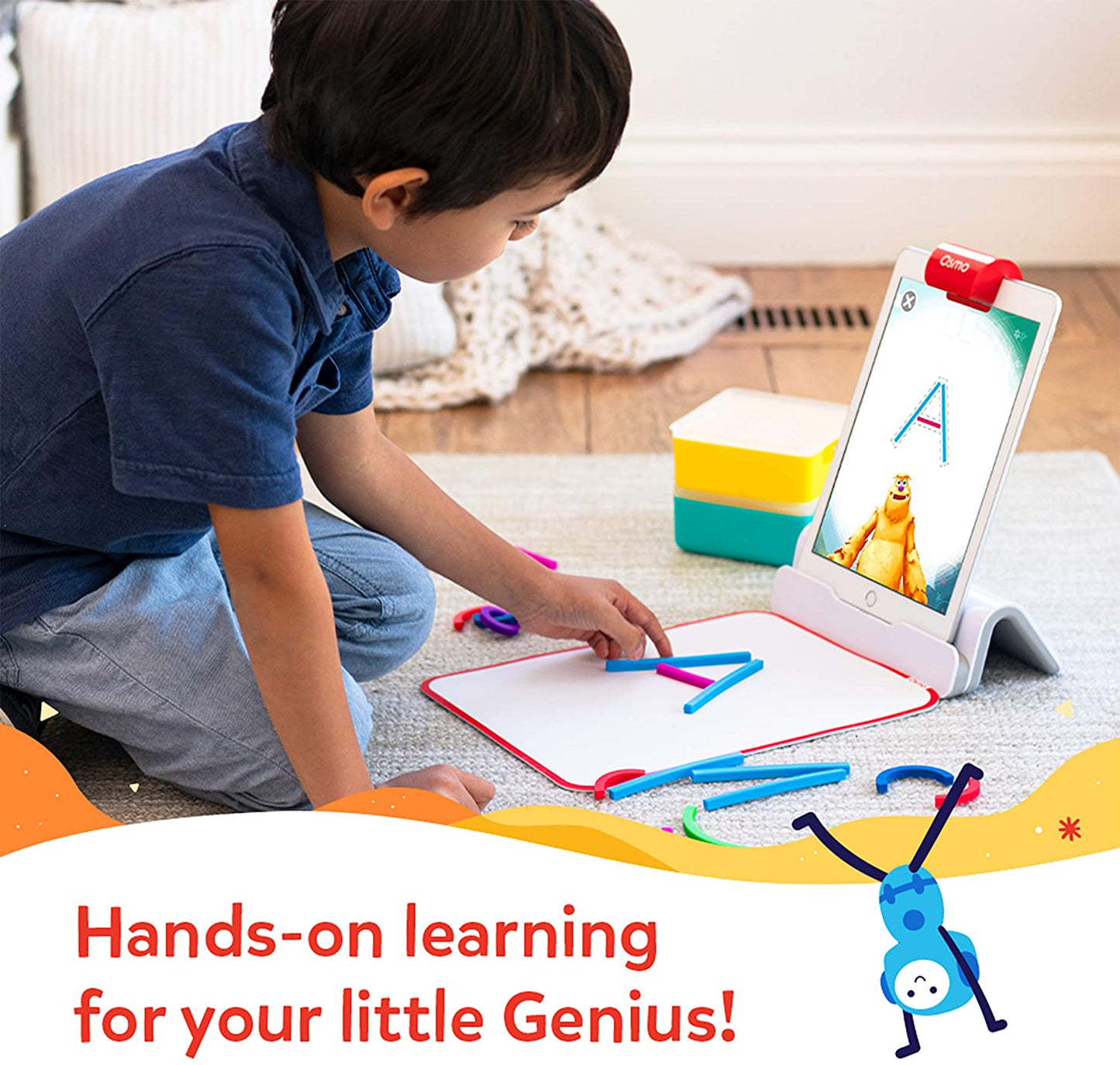 Juegos educativos de aprendizaje Osmo - Little Genius Starter Kit para iPad.
