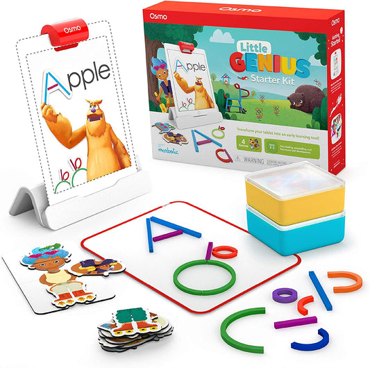 Juegos educativos de aprendizaje Osmo - Little Genius Starter Kit para iPad.