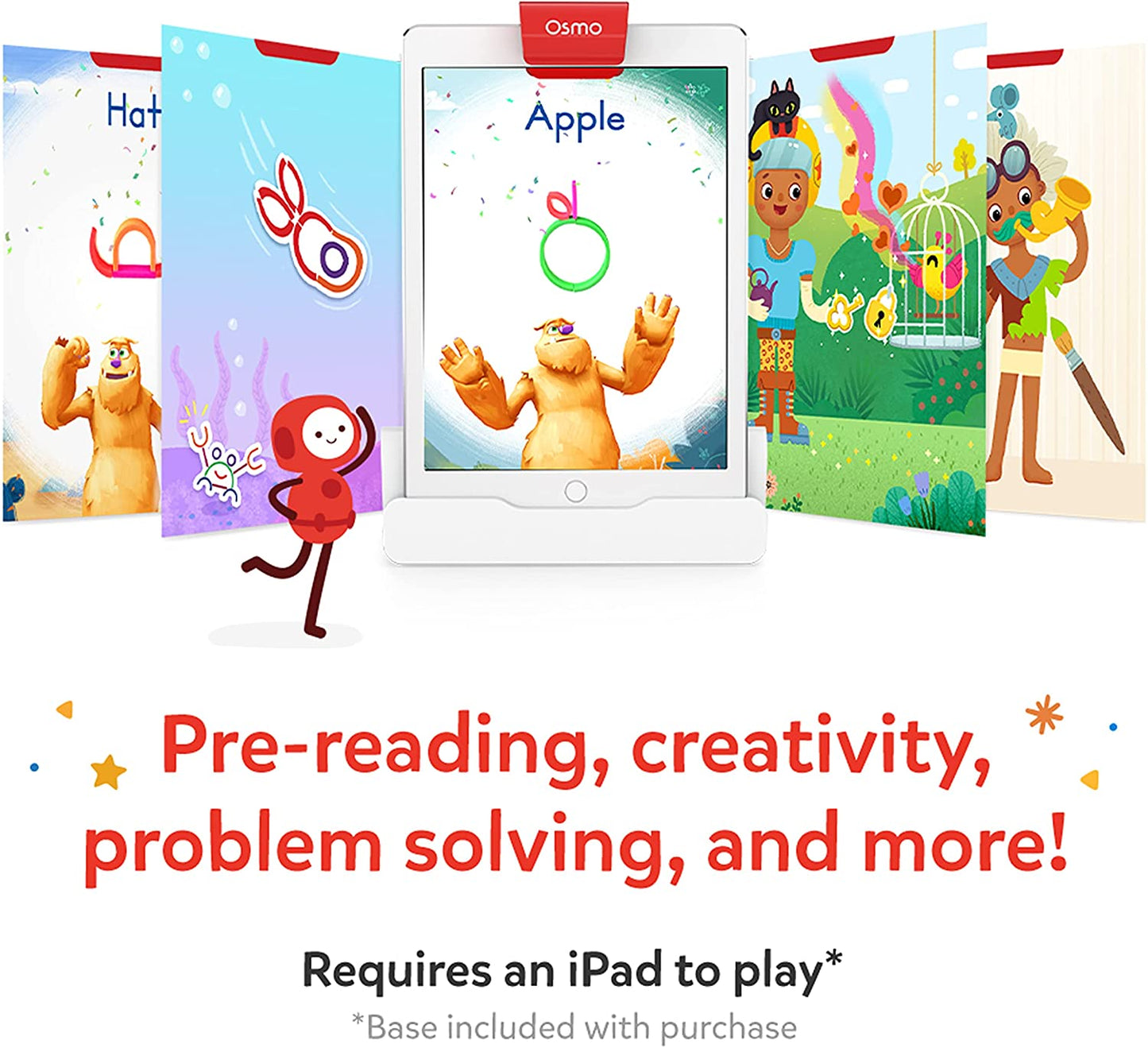 Juegos educativos de aprendizaje Osmo - Little Genius Starter Kit para iPad.