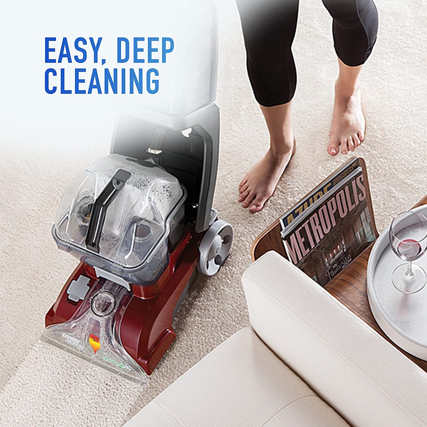 Máquina para limpiar alfombras Hoover Power Scrub Deluxe.