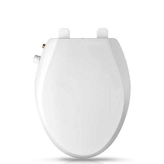 Asiento bidet sin electricidad de doble boquilla auto-limpiable para inodoros alargados 44×36×5 cm – Sineobath