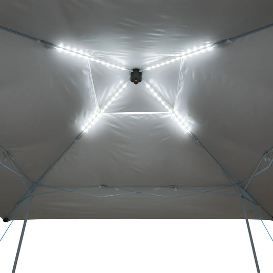 Toldo de 196 pies cuadrados de sombra (4.2m x 4.2m y 3m de alto) con luz led integrado. Ozark Trail