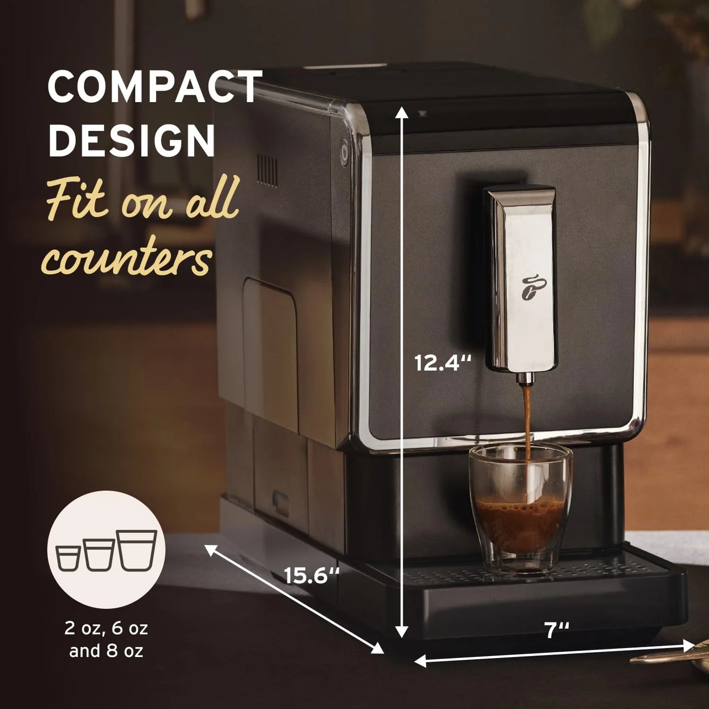 Máquina de Café de grano entero Tchibo Bean-to-Brew — Espresso y Café con Moledora Incorporada