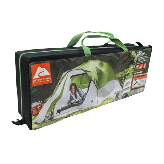 Tienda de campaña para 4 personas tipo domo. 2.43m x 2.59m x 1.27m. Ozark Trail