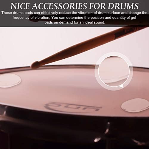 Sordinas de gel para baterias y tambores, para control de tono, reutilizable y lavable. 6 unidades