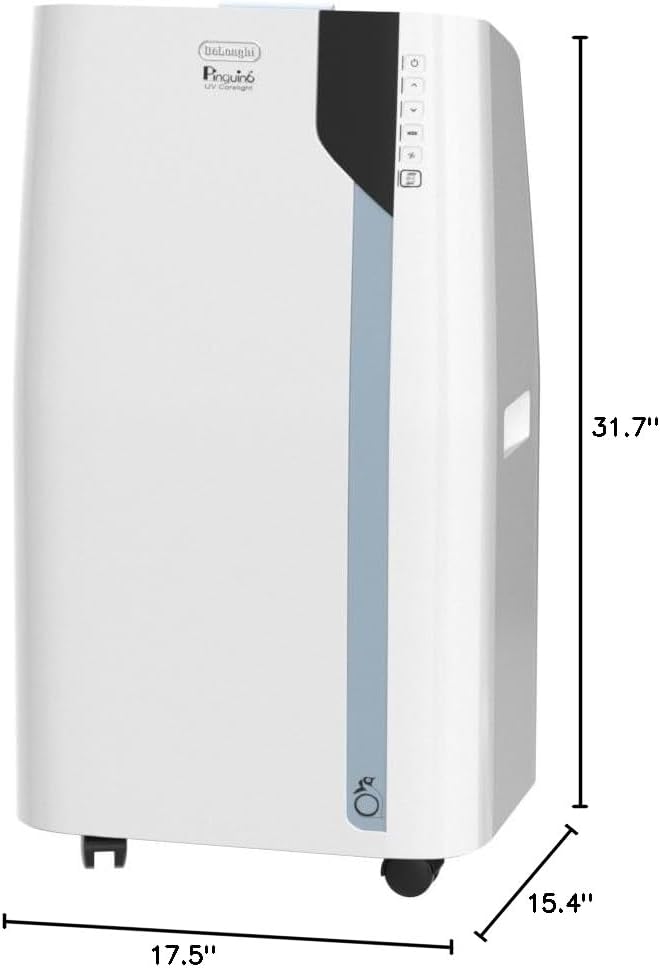 Aire Acondicionado Portátil 3-en-1 de 14,000 BTU, AC/Ventilador/Deshumidificador. De’Longhi