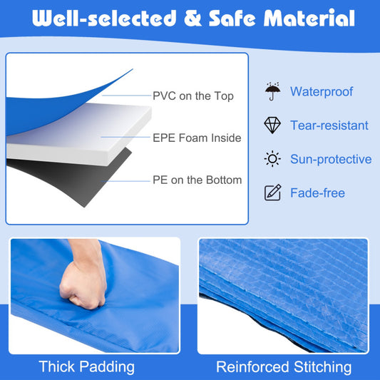 Cobertor de Resortes para Trampolín 14 pies Costway – Acolchado Impermeable Universal