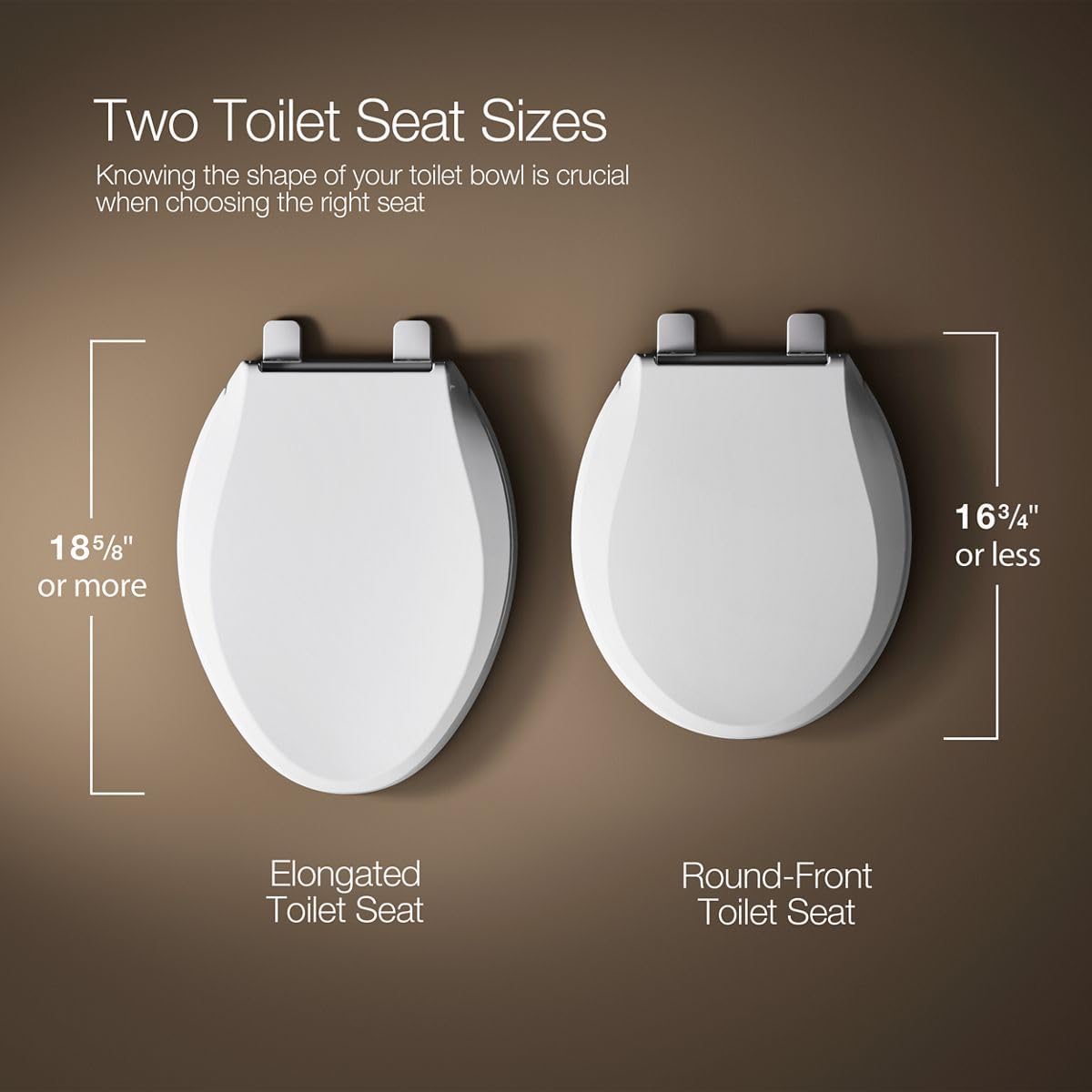 Asiento para inodoro  Elongado KOHLER Brevia con Liberación Rápida K-4774