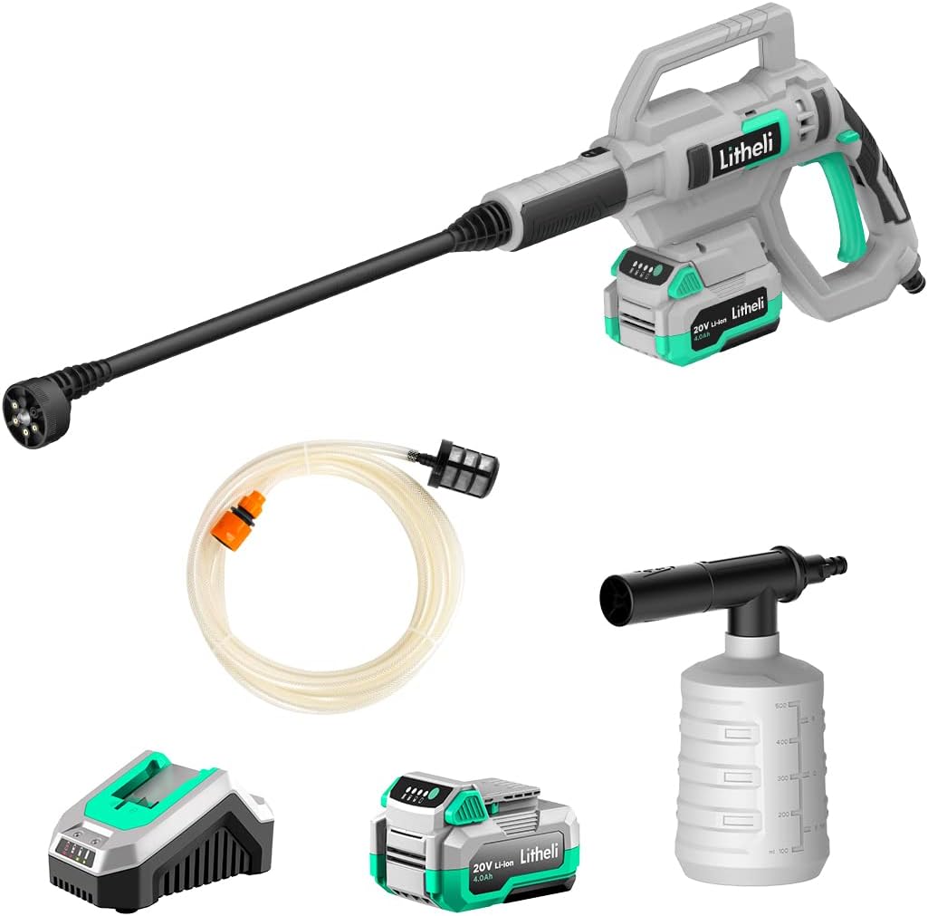 Hidrolavadora Inalámbrica Litheli 20V – 320 PSI