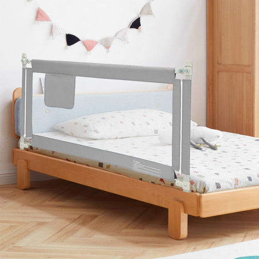 Baranda para cama de niño, elevable 145 × 25 × 102 cm con seguro doble – Costway