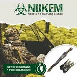 Tienda de camuflaje para avistamientos ó fotografía en la naturaleza, armado en segundos. Nukem