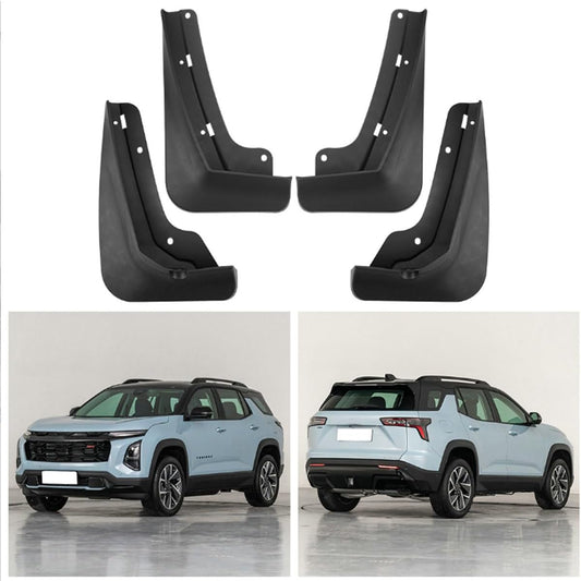 Set de guardabarros / mud flaps delanteros y traseros – Chevrolet Equinox 2025 (ACTIV / LT / RS)