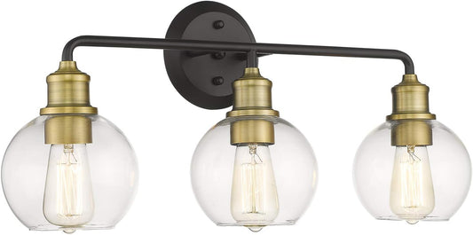 Lampara de 3 luces para baño, cocina, pasillo etc, estilo vintage. AKEZON