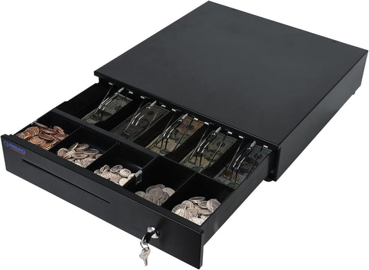 Caja registradora  para sistema de punto de venta (POS), 3 maneras de abrirla, interfaz RJ11/RJ12 y cerradura de llave