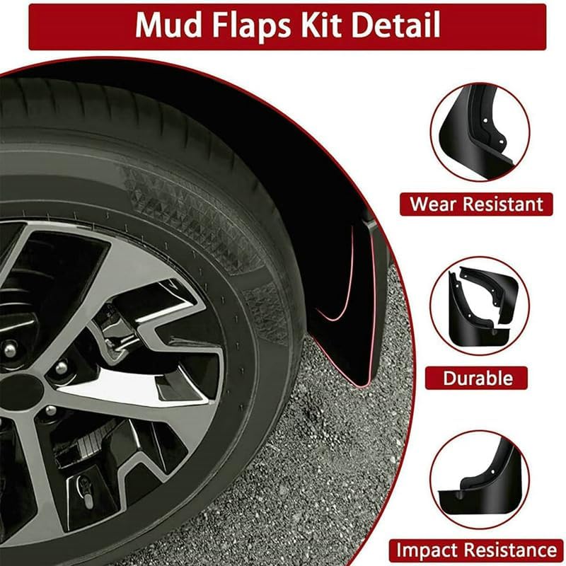 Set de guardabarros / mud flaps delanteros y traseros – Chevrolet Equinox 2025 (ACTIV / LT / RS)