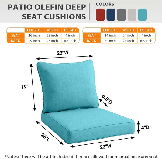 Cojin acolchado para silla o sillon, exteriores, impermeable