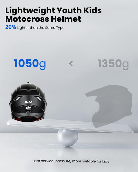 Casco juvenil motocross ABS / EPS DOT + ECE 22.06 – ILM