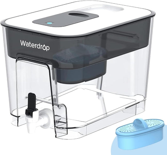 Dispensador de agua con filtro de purificación para hasta 100 galones. Waterdrop