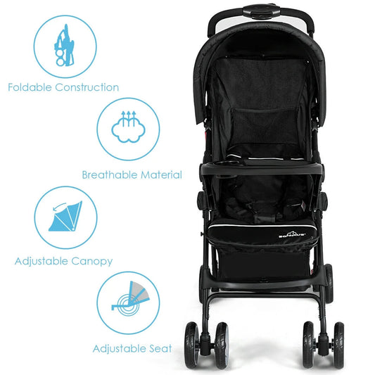 Coche para Bebé Plegable Ligero Costway – 0-36 Meses