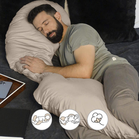Almohada Corporal Completa Boppy – Funda Orgánica Removible, Hipoalergénica