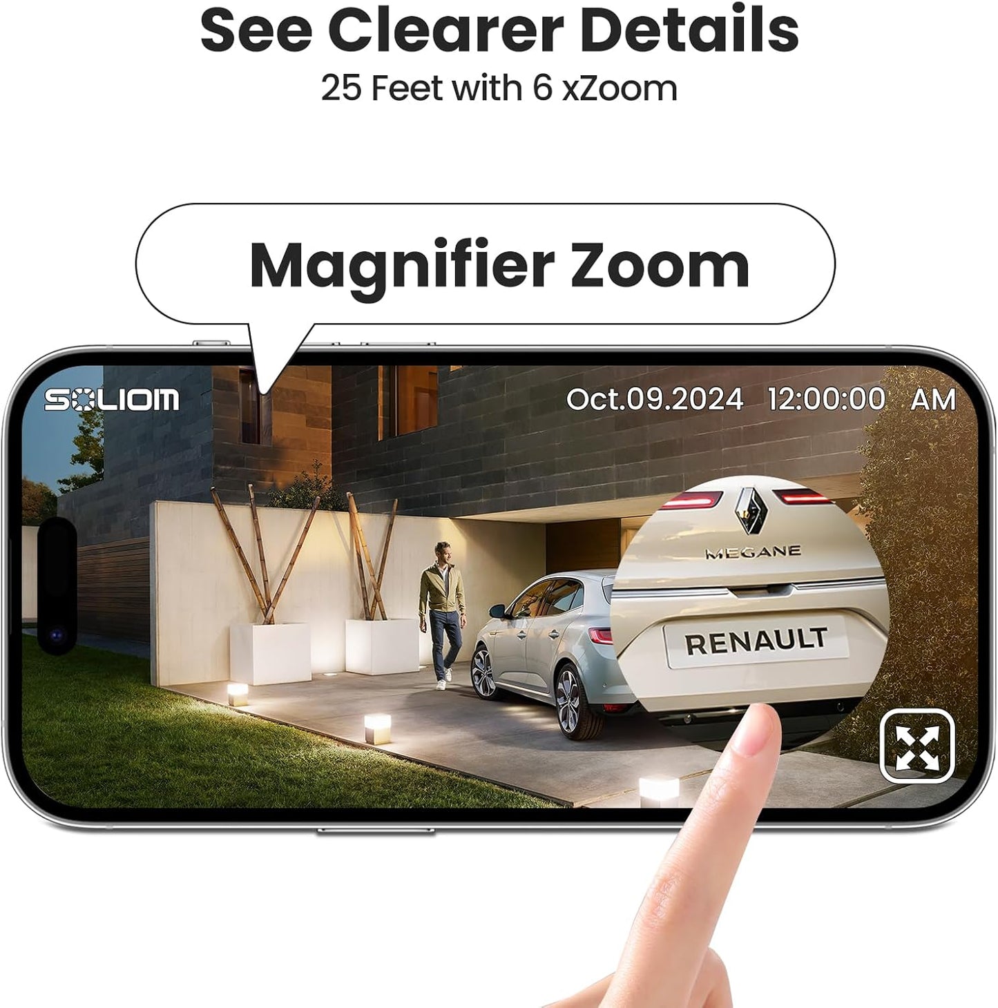 Cámara de seguridad exterior inalámbrica 5 MP 360° con solar y sin suscripción – SOLIOM SH502