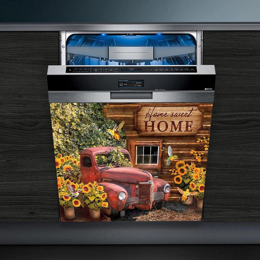 Poster magnetico para refrigerador, lavavajillas estilo retro. 58.5cms x 66cms