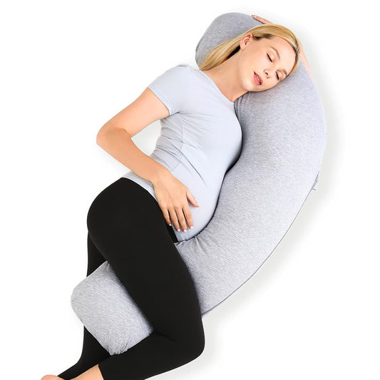 Almohada de Embarazo Momcozy J-Shape – Soporte Cómodo