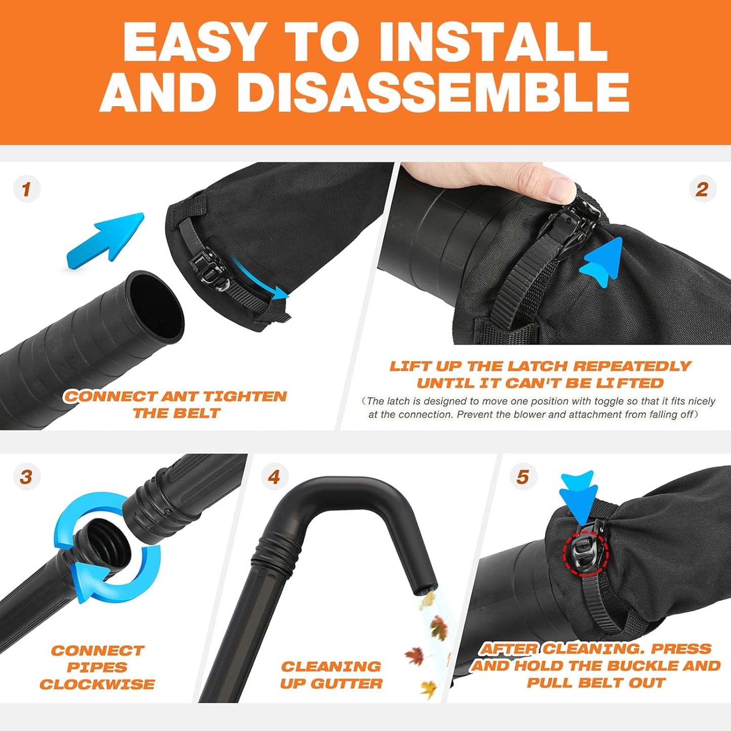 Accesorios/Extension para sopladoras para limpieza de canaletas