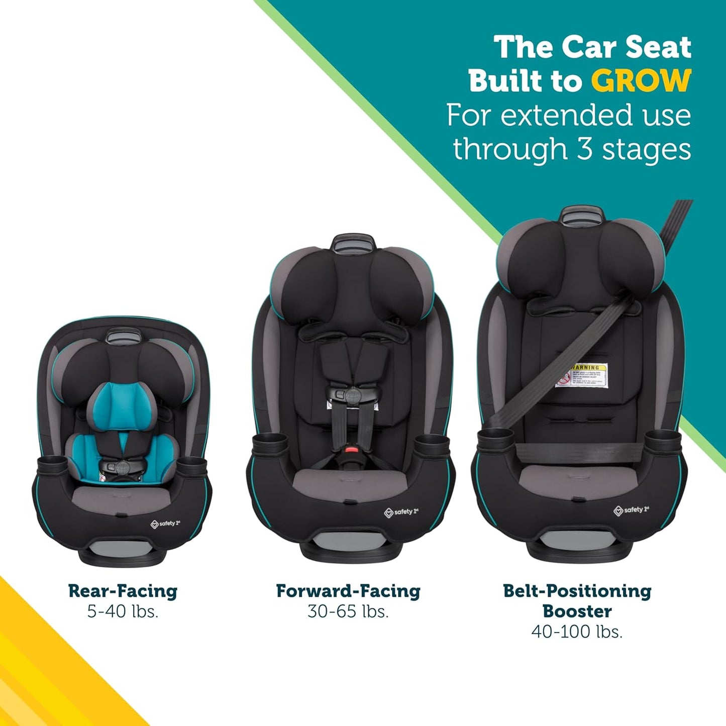 Silla para carro 3-en-1 Safety 1st “Grow and Go” – De bebé a niño mayor