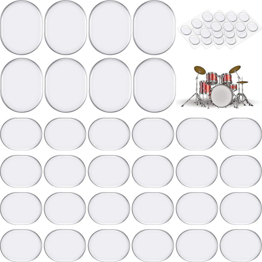 Sordinas de gel para baterias y tambores, para control de tono, reutilizable y lavable. 6 unidades