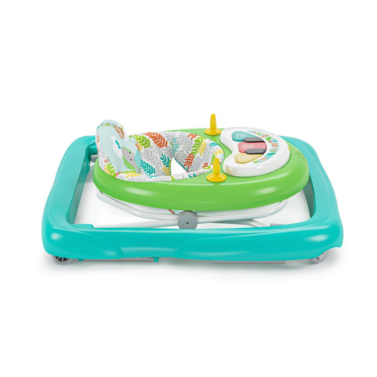 Caminadora para bebés 2-en-1 Tiny Trek Jungle Vines, altura ajustable y piano desmontable – Bright Starts