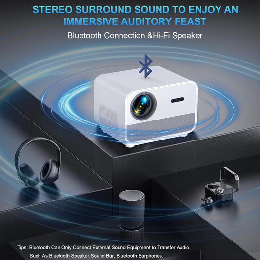 Proyector FunFlix A1 — 1080p, 800 ANSI, WiFi y Bluetooth