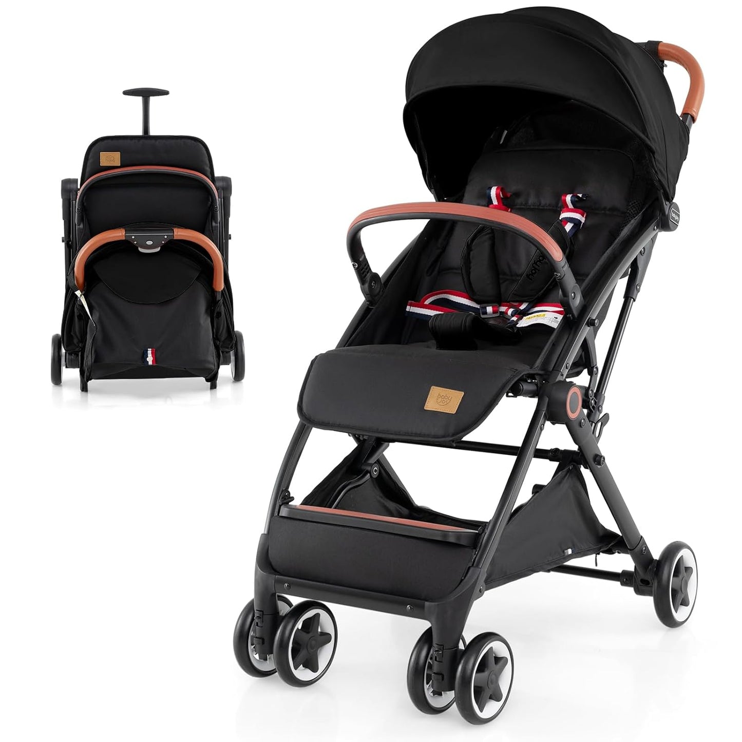 Coche ligero para bebé 95×52×97 cm, reclinable y plegable – Baby Joy