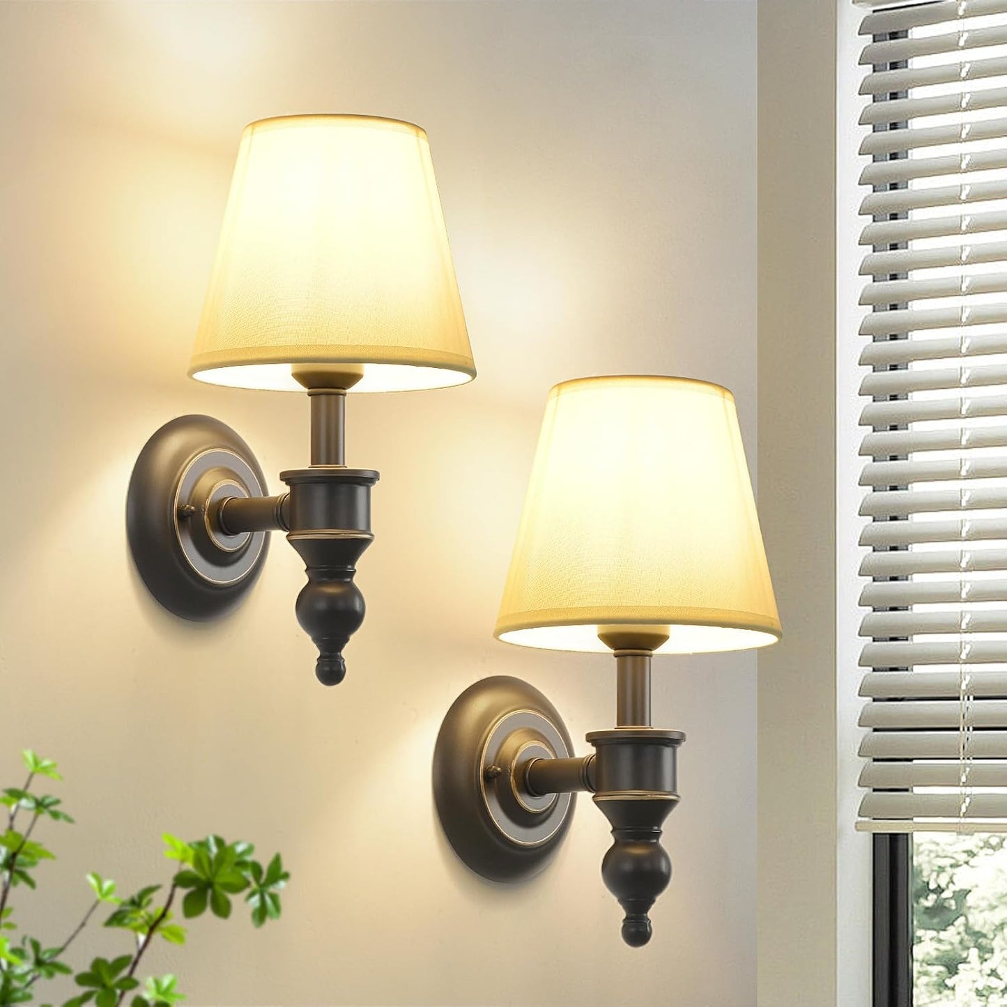 Lamparas de Pared con mampara Smeike – Diseño Moderno para Dormitorio