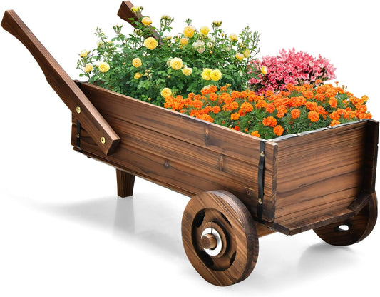 Maceta tipo Carreta, Elevada con Drenaje – Deco Exterior/Interior
