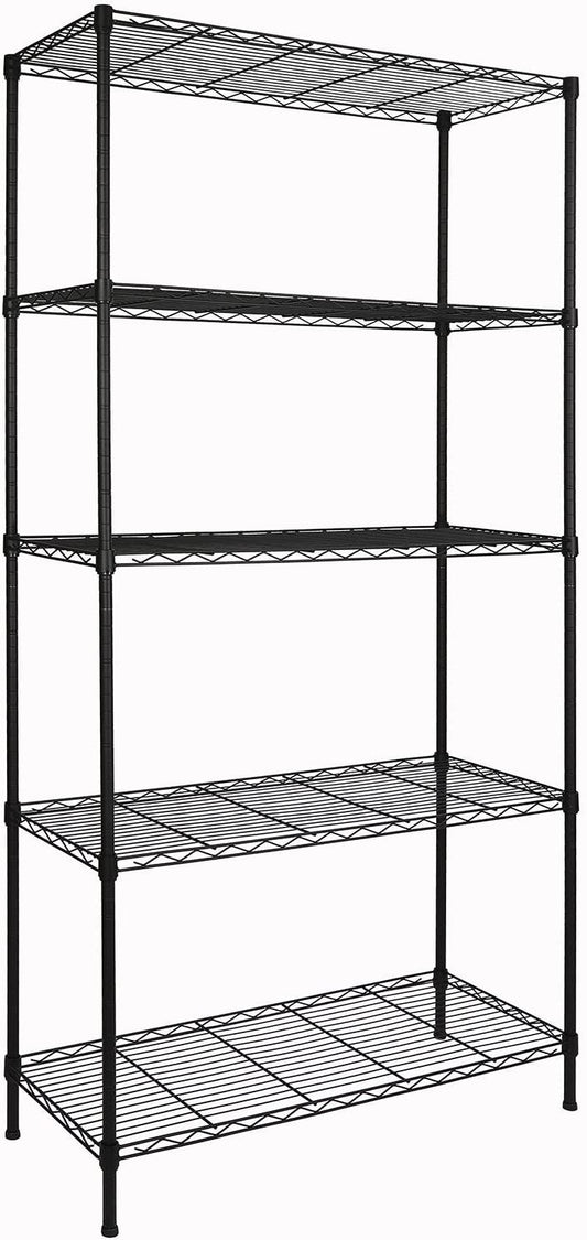 Estante/Organizador de metal ajustable con 5 estantes.