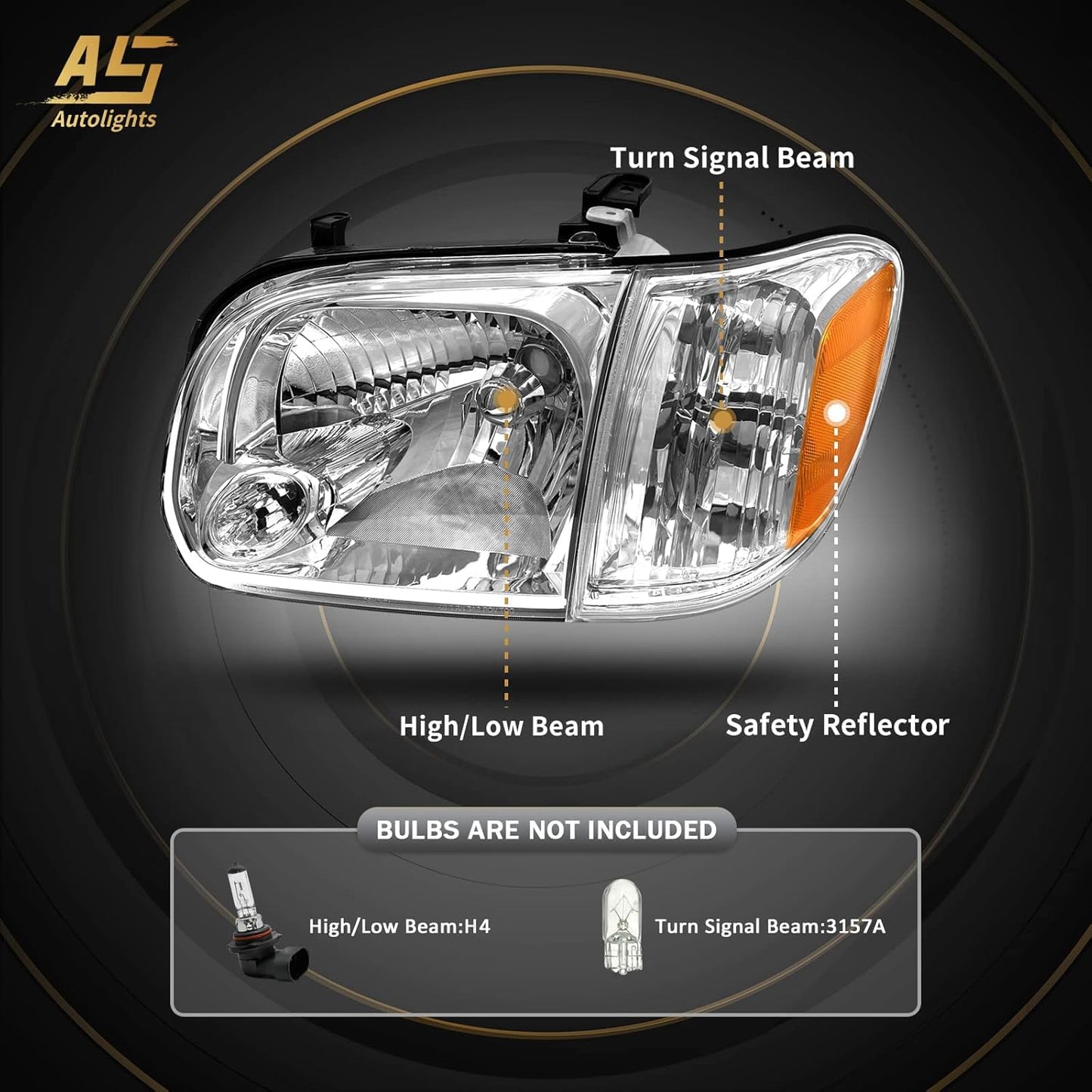 Focos compatibles con Toyota Tundra 2005-2006 y Sequoia 2005-2007