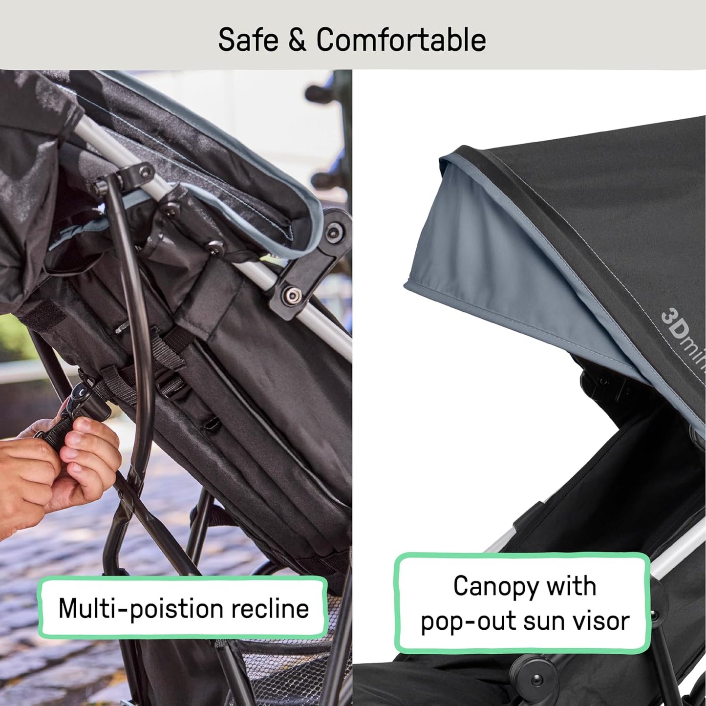 Coche ultraligero de conveniencia, reclinable, con toldo Ingenuity Mini