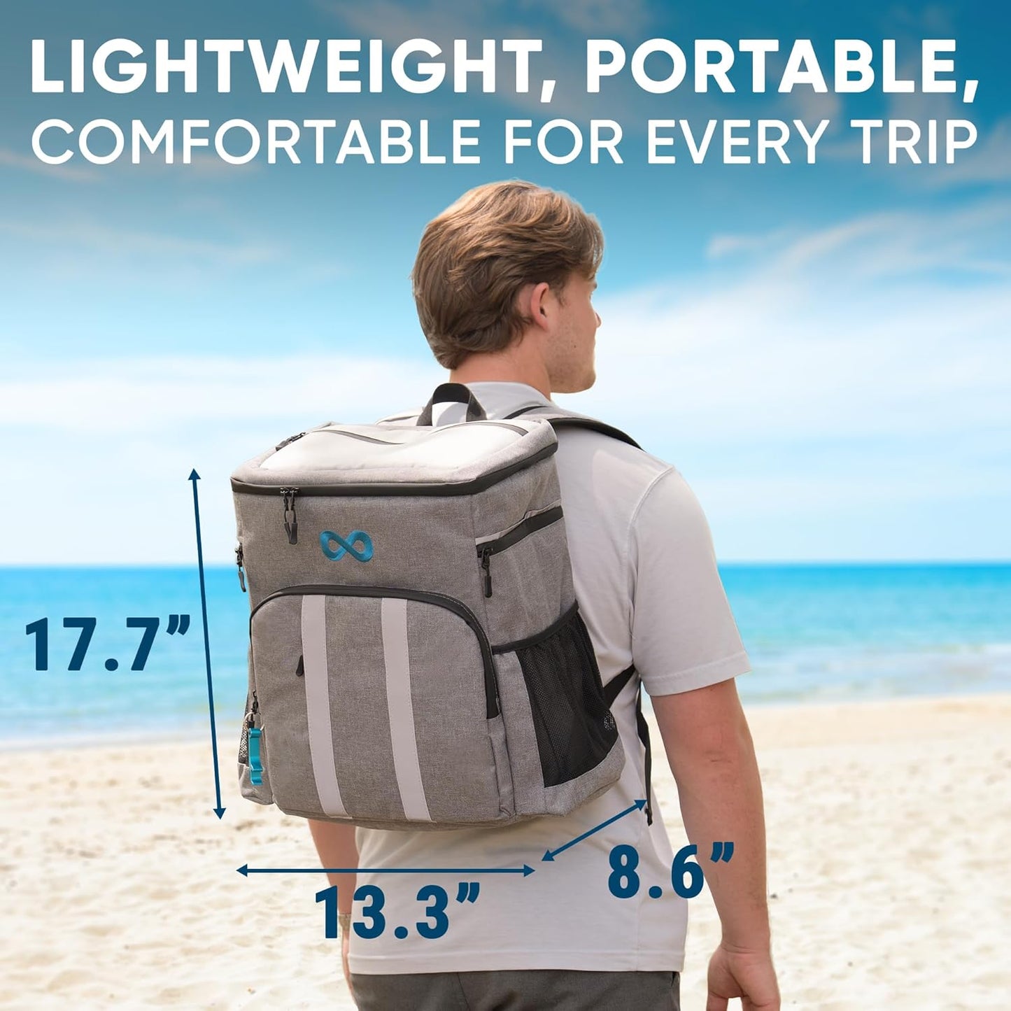 Hielera tipo bulto, mochila enfriadora con capacidad hasta 54 latas. Everlasting Confort