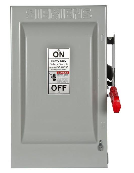 Interruptor de Seguridad No Fusionado Siemens HNF262 60A / 600V