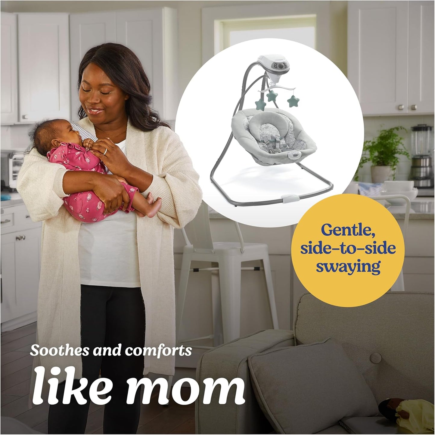 Mecedora Graco Simple Sway – 6 Velocidades & Vibración