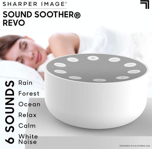 Maquina de ruido blanco para dormir para bebes y adultos, con temporizador. Sharper Image