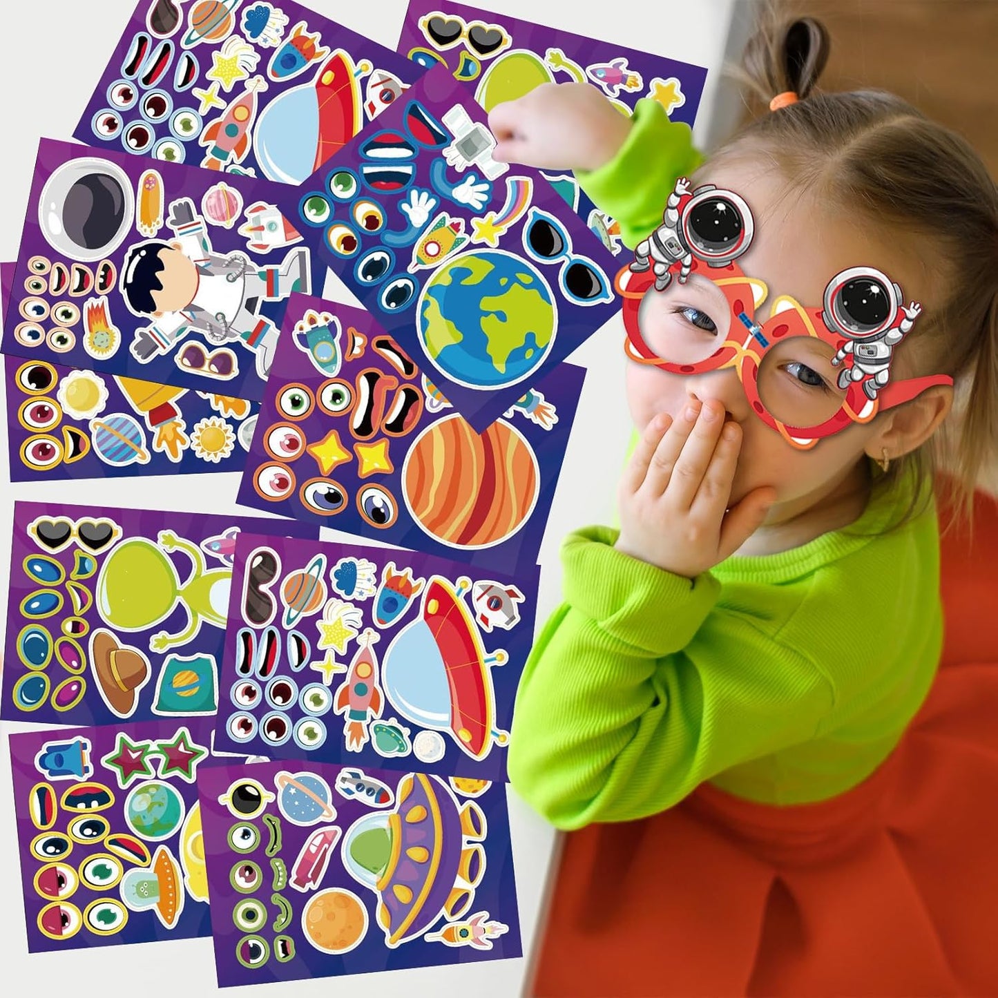 Kits para regalos de fiestas con tematica espacial. 9 kits