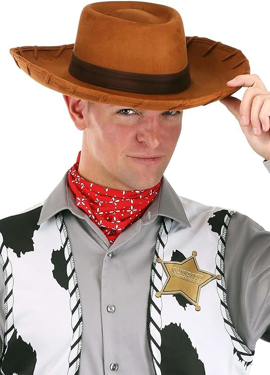 Sombrero original de Woody Cowboy, para adultos, talla ajustable. Disney Pixar Toy Story