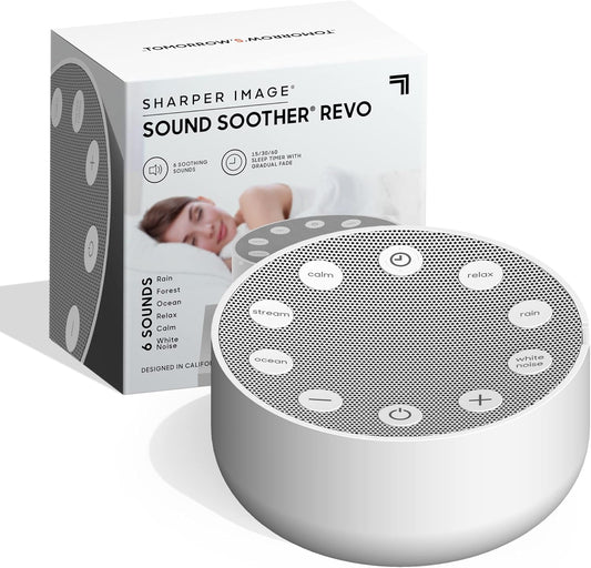 Maquina de ruido blanco para dormir para bebes y adultos, con temporizador. Sharper Image