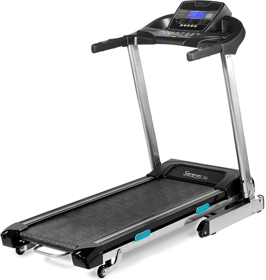 Caminadora/Cinta para correr de 2.5HP, plegable, con parlantes incorporados y app. SereneLife