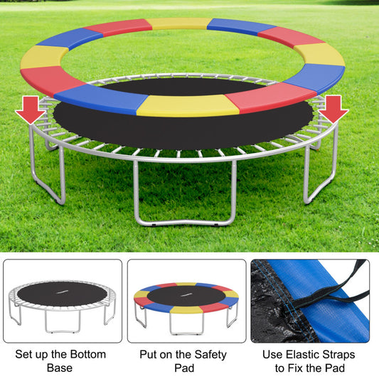 Cobertor de Resortes para Trampolín 14 pies Costway – Acolchado Impermeable Universal
