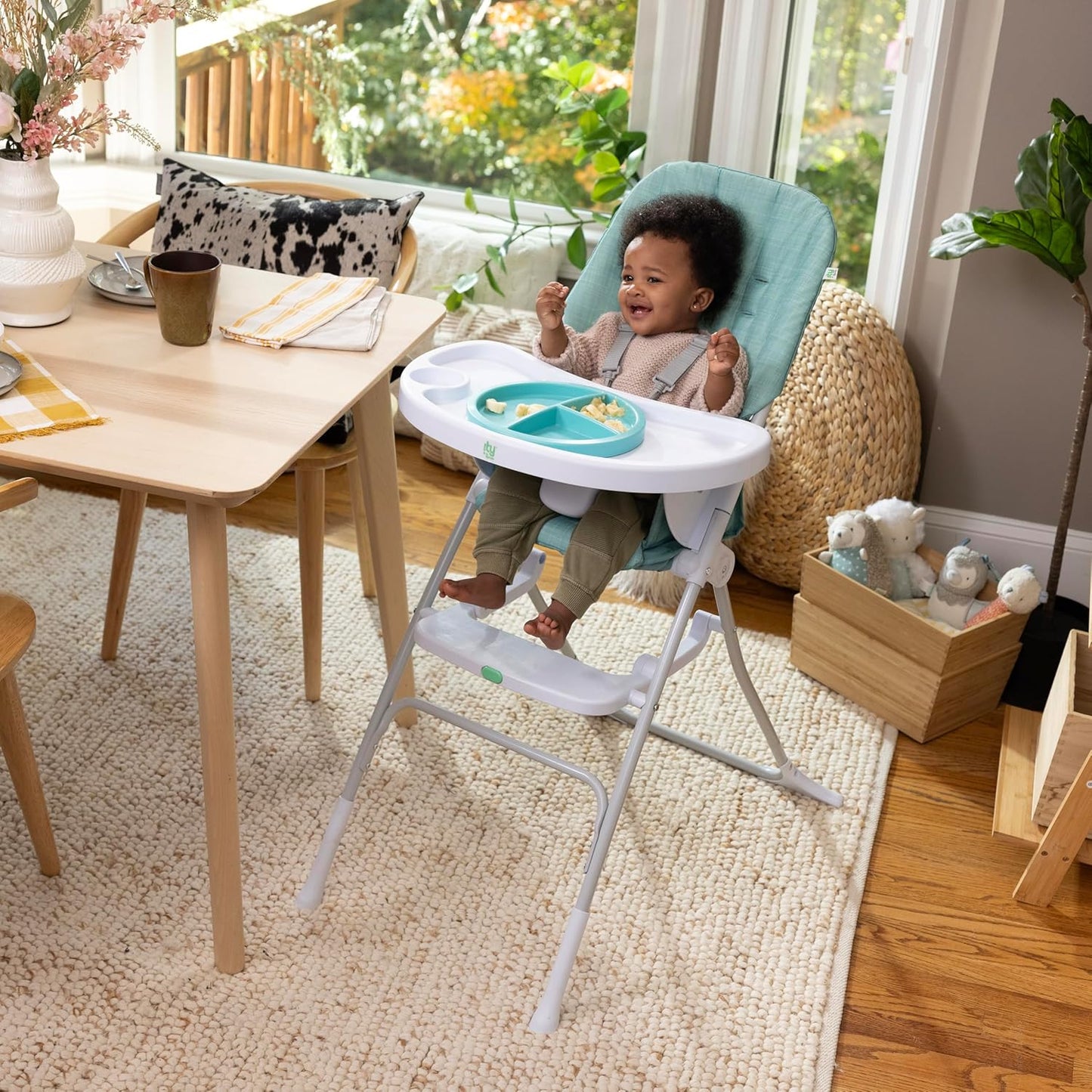 Silla de Bebes y Niños para Comer. Plegable Ingenuity Sun Valley – Compacta y Segura