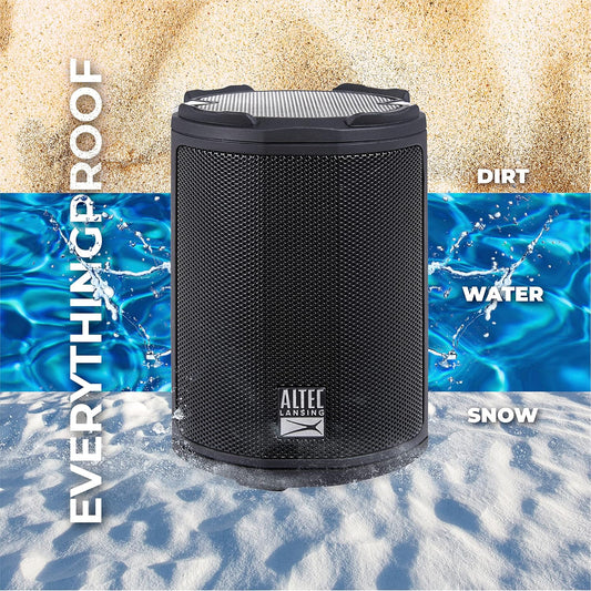 Parlante portatil impermeable IP67, contra agua y polvo y golpes, recargable. HydraMotion